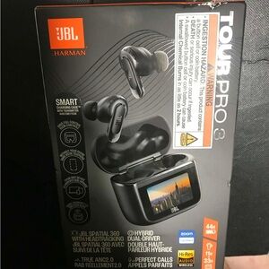 JBL Tour Pro 3 Earbuds - Black and Gray
